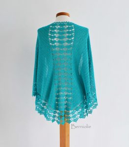 SPRING, Crochet shawl pattern pdf